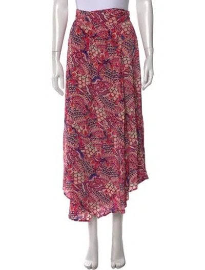 Pre-owned Chufy Printed Long Skirt In Pink