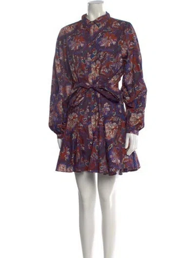 Pre-owned Chufy Printed Mini Dress In Multi