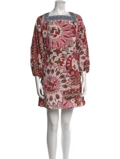 Pre-owned Chufy Printed Mini Dress In Pink