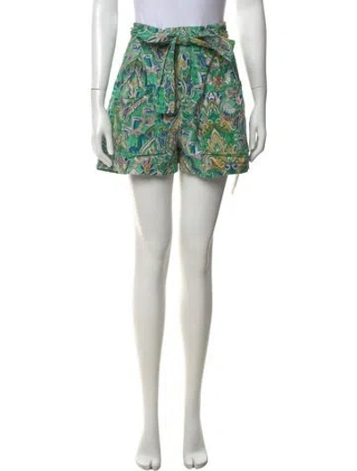 Pre-owned Chufy Printed Mini Shorts In Blue