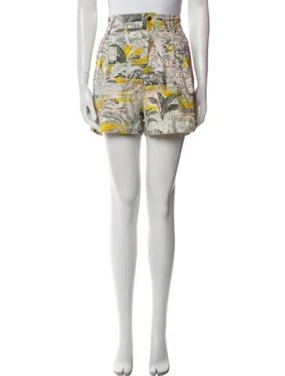 Pre-owned Chufy Printed Mini Shorts In Neutral