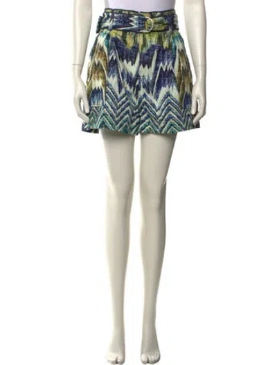 Pre-owned Chufy Printed Mini Shorts W/ Tags In Neutral