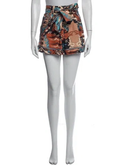 Pre-owned Chufy Printed Mini Shorts In White
