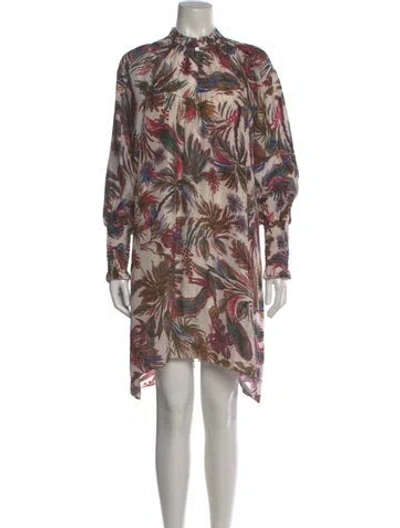 Pre-owned Chufy Silk Knee-length Dress In Pink