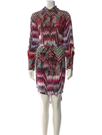 Pre-owned Chufy Silk Midi Length Dress In Purple