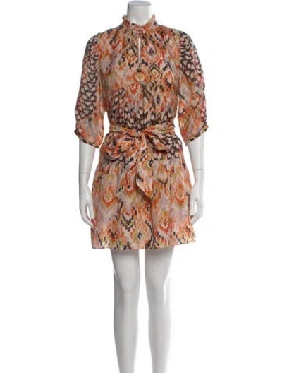 Pre-owned Chufy Silk Mini Dress In Green