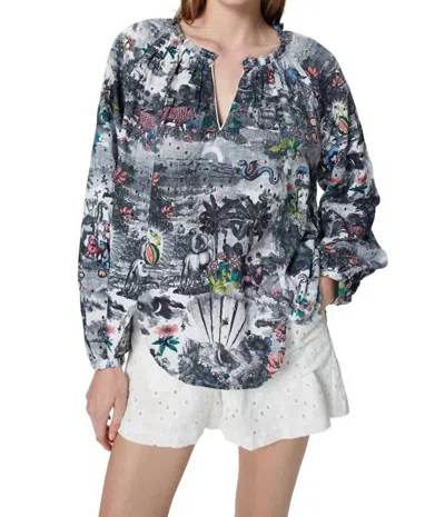 Chufy Tulip Blouse In Eden Black In Multi