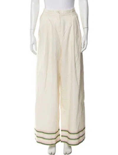 Pre-owned Chufy Wide Leg Pants In Neutral