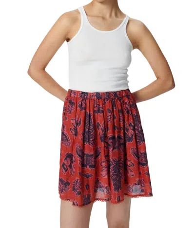 Chufy Willow Skirt In Crafty Flower Red In Multi