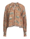Chufy Woman Top Camel Size M Cotton, Silk In Beige