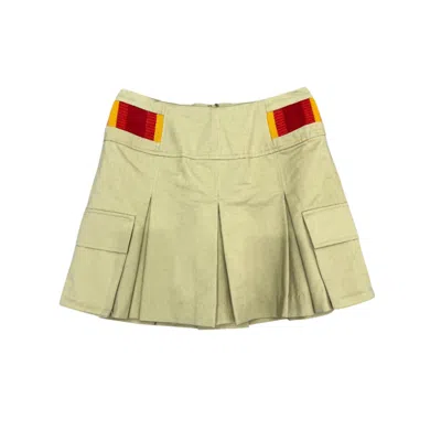 Chufy Women's Cypress Embroidered Skort In Palm Dye Olive In Green