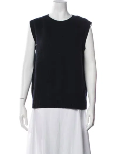 Pre-owned Chufy Wool Crew Neck Sweater In Black/blue