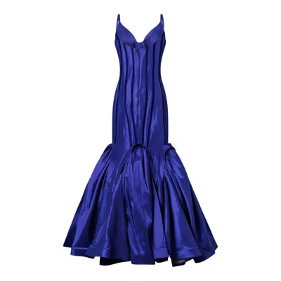 Chuks Collins Blessing Gown In Navy