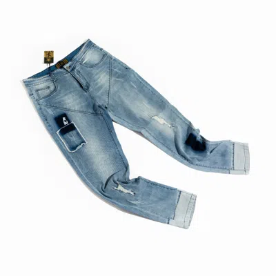 Chuks Collins Men's Act Self Light Blue Denim -  Diffusion Collection - Tasou - The Athletic Side Of