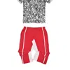 Chuks Collins Men's Red / White Red And White - Graffiti Pant -  Diffusion Collection - Tasou - The A In Red/white