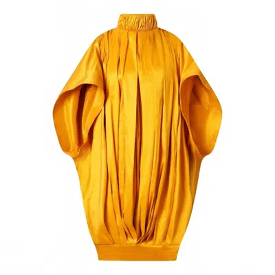 Chuks Collins Tola Cocoon Dress In Yellow