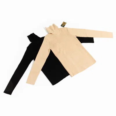 Chuks Collins Women's Black - Osa's Turtle Neck Sweater -  Diffusion Collection - Tasou - The Athleti