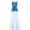 Chuks Collins Women's Blue Ajah Resort Collection: Shoulder Strap Long Dress – Adesewa Bloom