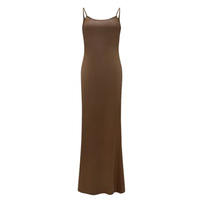 Chuks Collins Women's Collin Armless Mermaid Brown Dress
