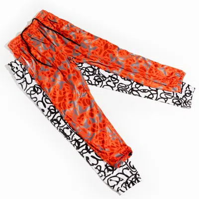 Chuks Collins Women's Grey / Black Black - Active Self- Tasou Print Joggers - -  Diffusion Collection In Grey/black