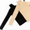 Chuks Collins Women's Neutrals Tan - Osa's Turtle Neck Sweater -  Diffusion Collection - Tasou - The In Brown