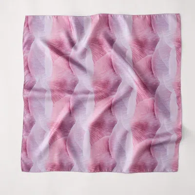 Chuks Collins X Lush Decor Gilded Spore Silk Scarf In Pink