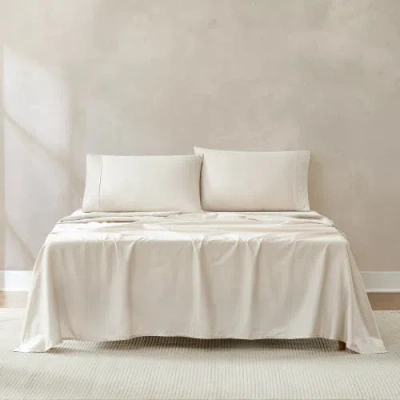 Chuks Collins X Lush Decor Path Cotton Sheet Set In White