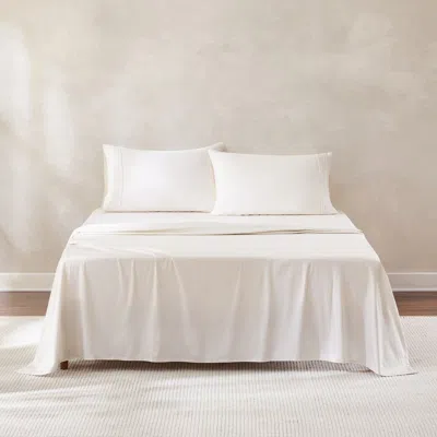 Chuks Collins X Lush Decor Pleat Cotton Sheet Set In Brown