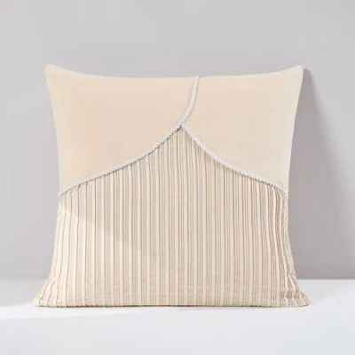 Chuks Collins X Lush Decor Seta Pillow Cover In White