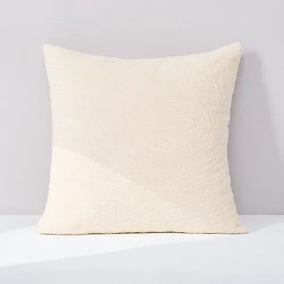 Chuks Collins X Lush Decor Swirls & Gills Pillow Cover In White