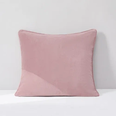 Chuks Collins X Lush Decor Terran Velvet Pillow Cover In Pink
