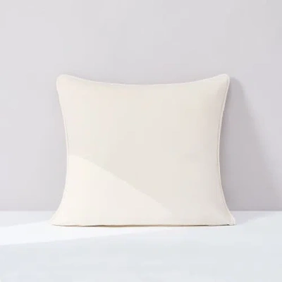 Chuks Collins X Lush Decor Terran Velvet Pillow Cover In White