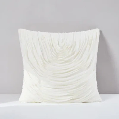 Chuks Collins X Lush Decor Veils Pillow Cover In White