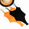 Chuks Collins Yellow / Orange The Lady Liberty Orange Bodysuit -  Diffusion Collection - Tasou - The In Yellow/orange