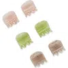 Chunks Assorted 6-pack Micro Claw Clips In Multicolor