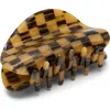 Chunks Checker Claw Clip In Brown