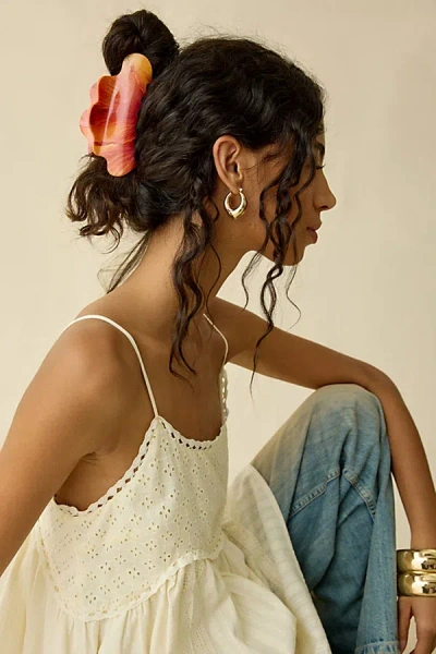 Chunks Nimbus Claw Clip In Orange, Women's At Urban Outfitters In Multi