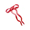 Chunks Small Red Bow Hair Pin