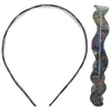 Chunks Wavy Headband In Dark Sparkle