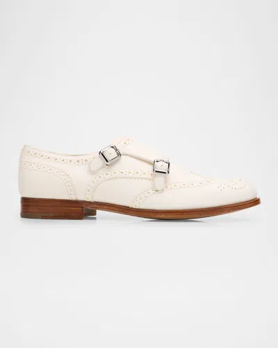 Church & Apos;s Lana Leather Double Monk Derby Loafers In Neutral