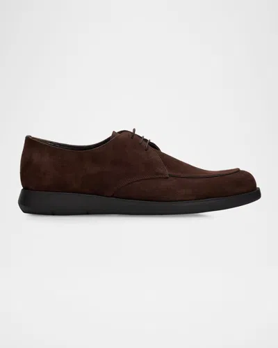 Church & Apos;s Men & Apos;s Salford Suede Rubber-sole Derby Shoes In Brown