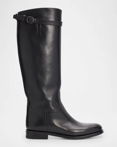 Church & Apos;s Michelle Leather Knee-high Boots In Black