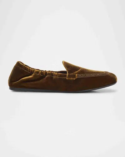 Church & Apos;s Rika Velvet Loafers In Sigaro
