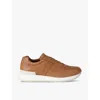Church Mens Livingston Logo-embossed Leather Low-top Trainers Mid Brow In Mid Brown