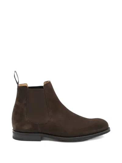 Church's Suede Amberley 2 Chelsea Boots In Brown