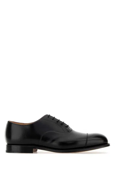 Church's Black Leather Consul Lace Up Shoes