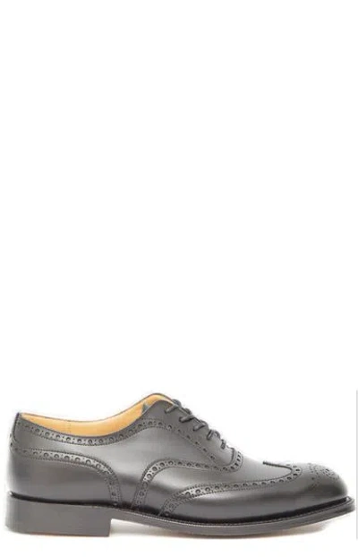Church's Black Calfskin Chetwynd Oxford Shoes For Men