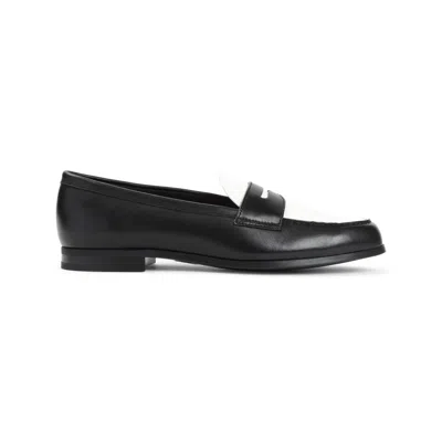 CHURCH'S BLACK LAMB LEATHER NATALIE LOAFERS