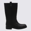 Church's Mid-calf Flat Sole Boots With Textured Leather In Black