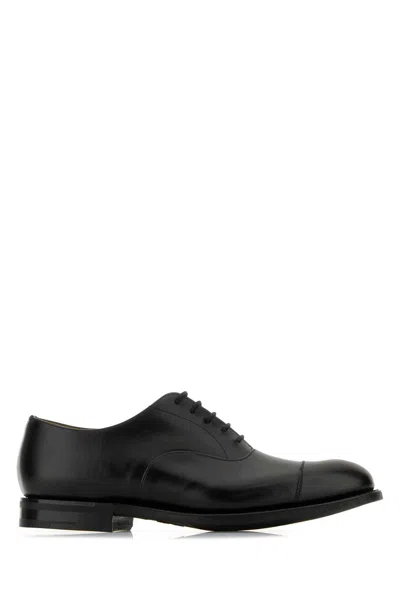CHURCH'S BLACK LEATHER CONSUL R 2.0 LACE-UP SHOES